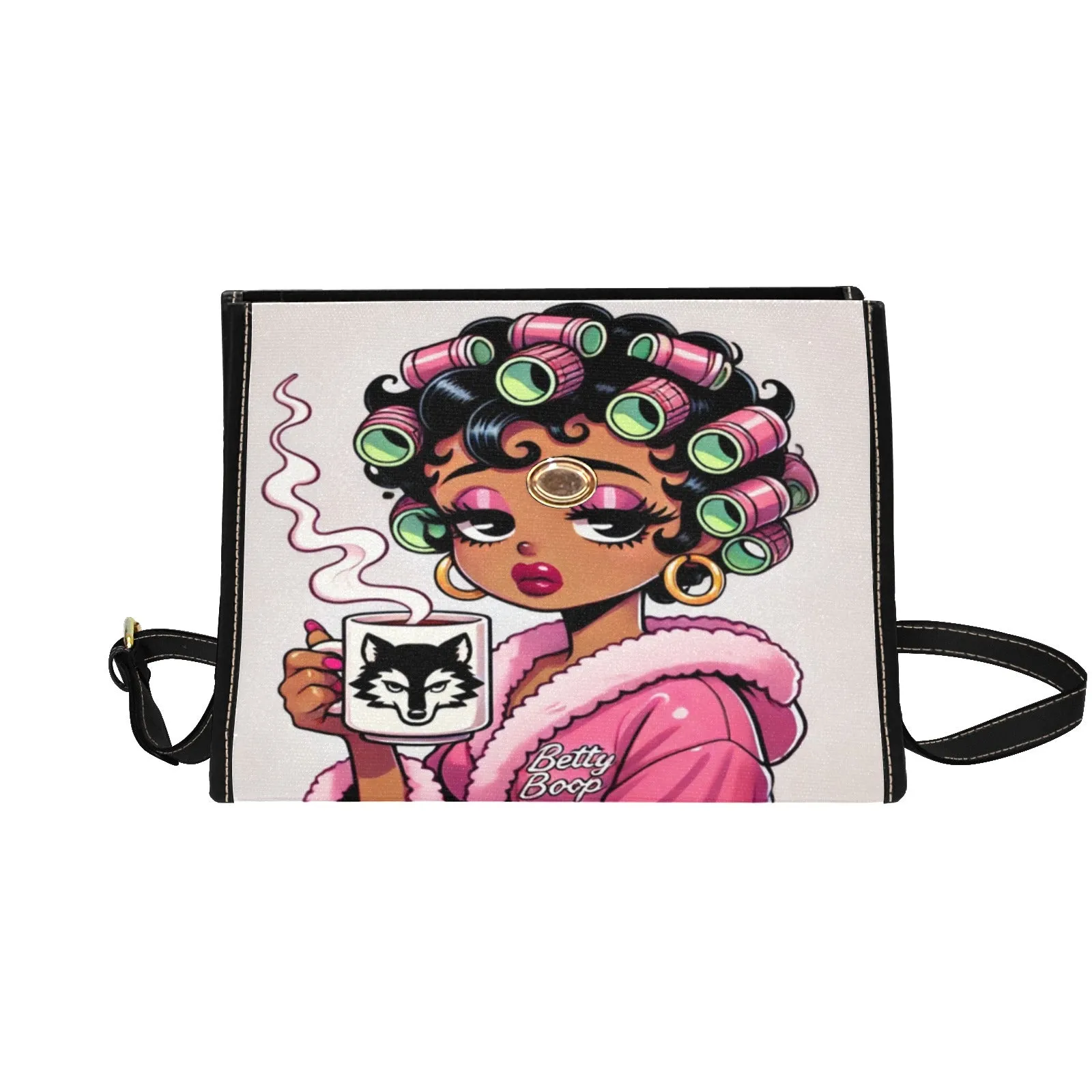 Betty Boop Coffee Time Canvas Handbag