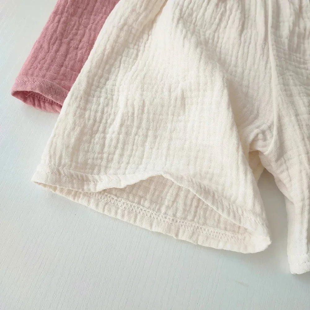 Brief Unisex Kids Shorts Solid color Summer fifth pants Soft Comfortable Children's Boy Girls Short Pants