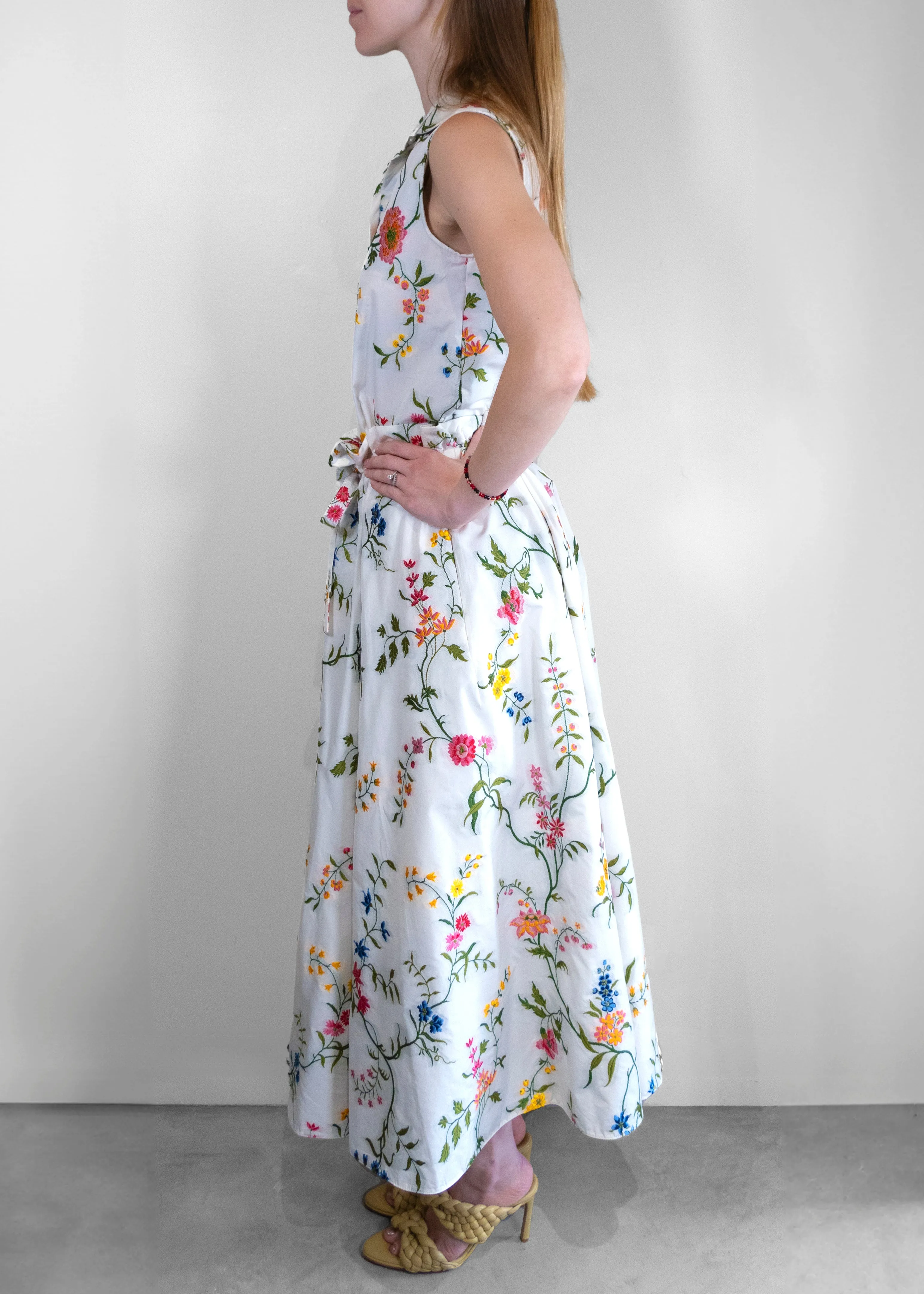 Christian Dior Floral Sleeveless Collared Set