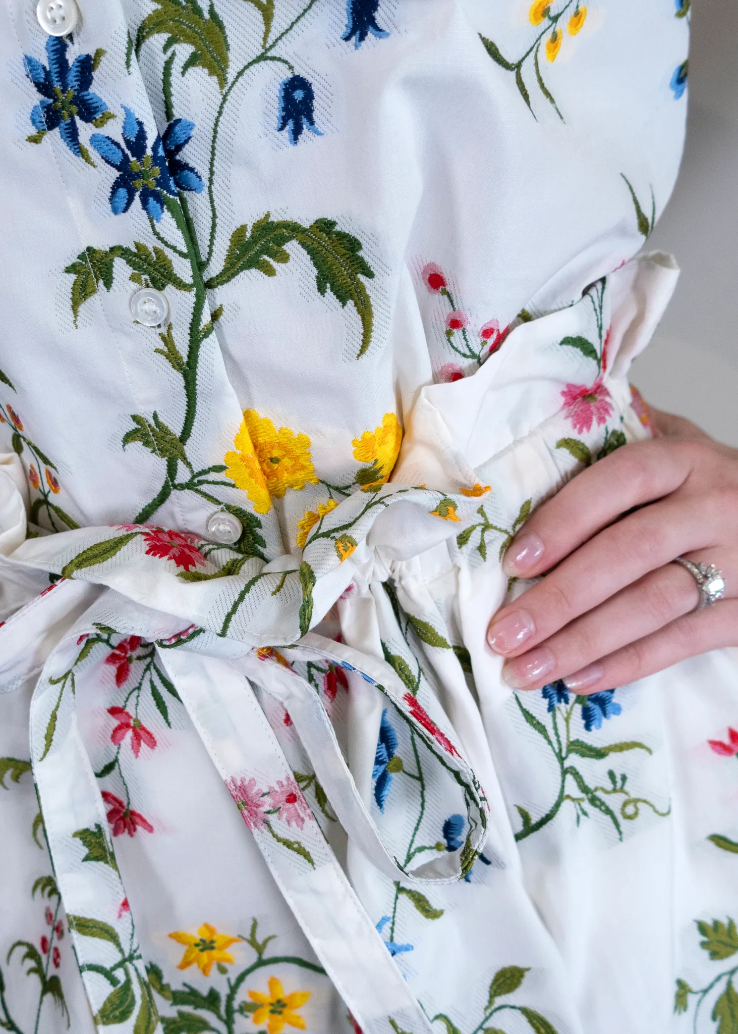Christian Dior Floral Sleeveless Collared Set