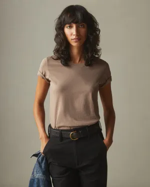 Classic Cotton Crew Tee - Pine Bark