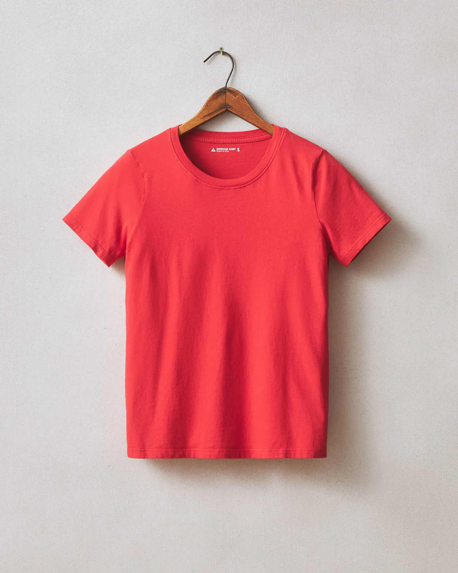Classic Cotton Crew Tee - Tango Red