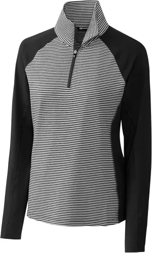 Cutter & Buck Women's Forge Tonal Stripe Half Zip