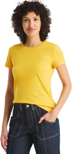Nautica Women's Classic Fit Crew-Neck J-Class T-Shirt