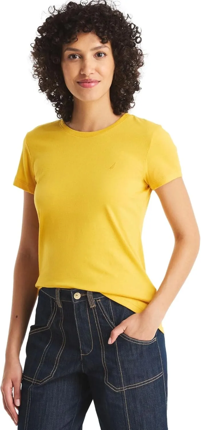 Nautica Women's Classic Fit Crew-Neck J-Class T-Shirt