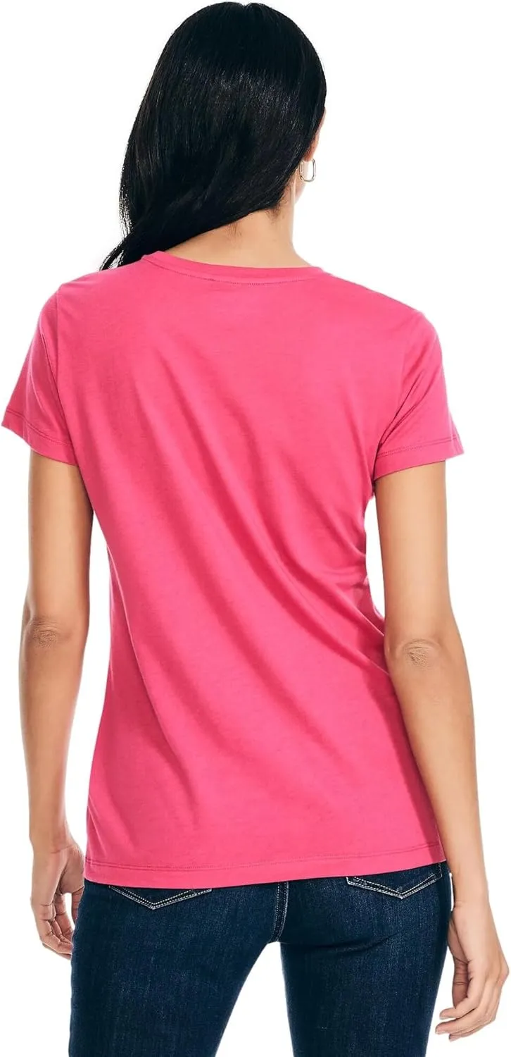 Nautica Women's Classic Fit Crew-Neck J-Class T-Shirt