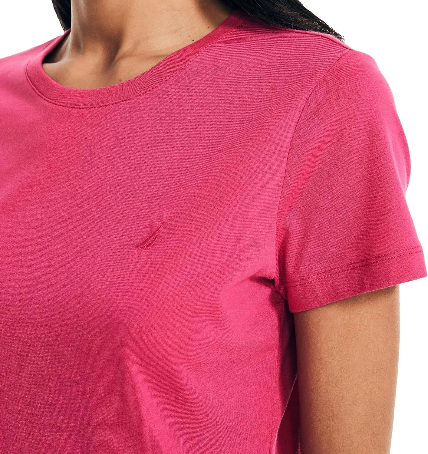 Nautica Women's Classic Fit Crew-Neck J-Class T-Shirt