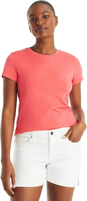 Nautica Women's Classic Fit Crew-Neck J-Class T-Shirt