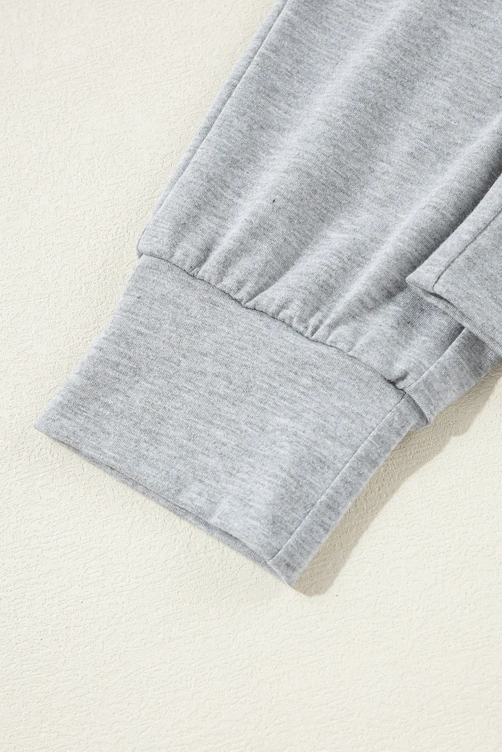 Parchment Split Long Cardigan and Skinny Pants Lounge Set
