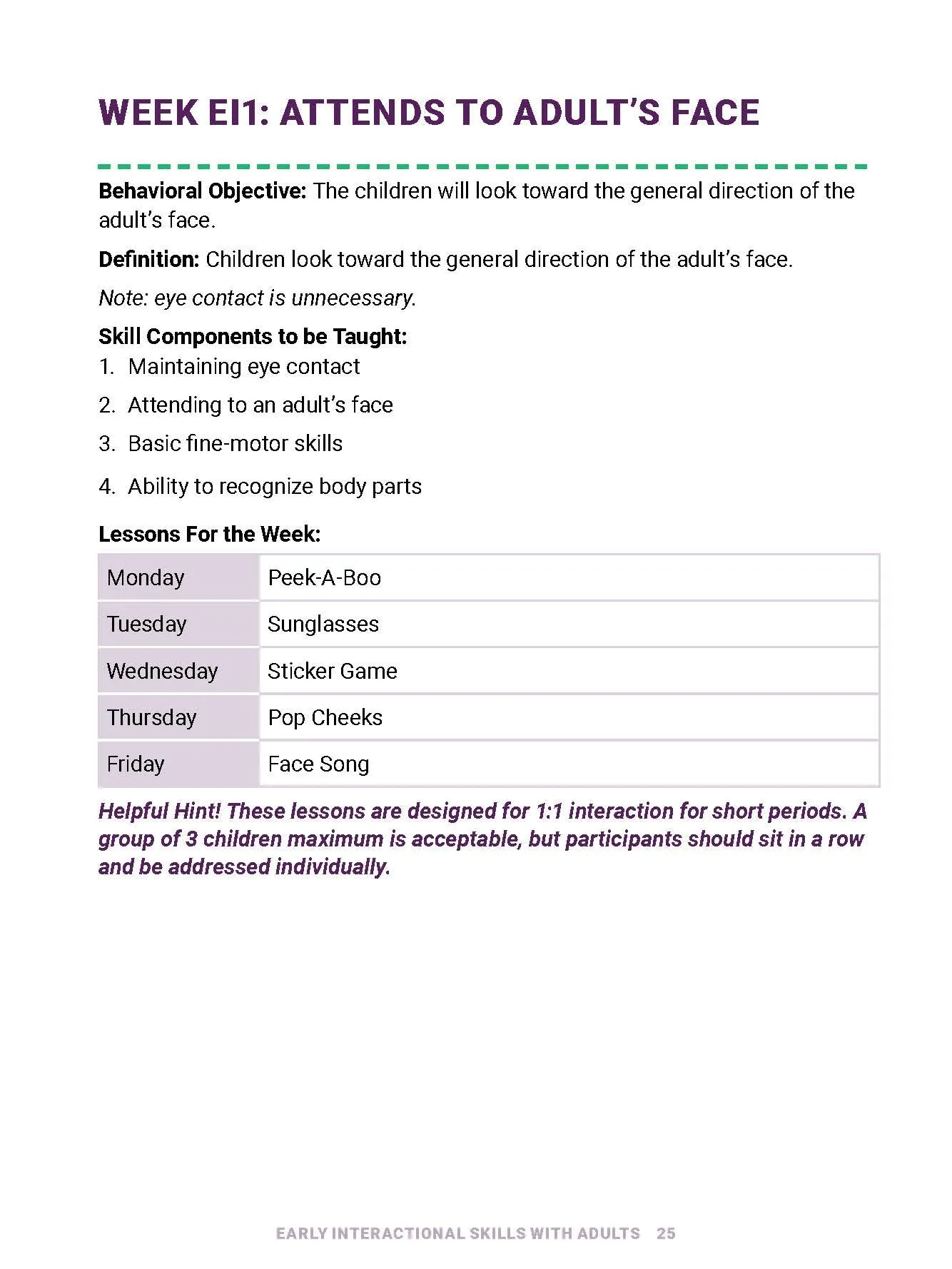 Pre-Communication Social Engagement Skills: A Curriculum for Children with Autism Spectrum Disorder and Global Delays