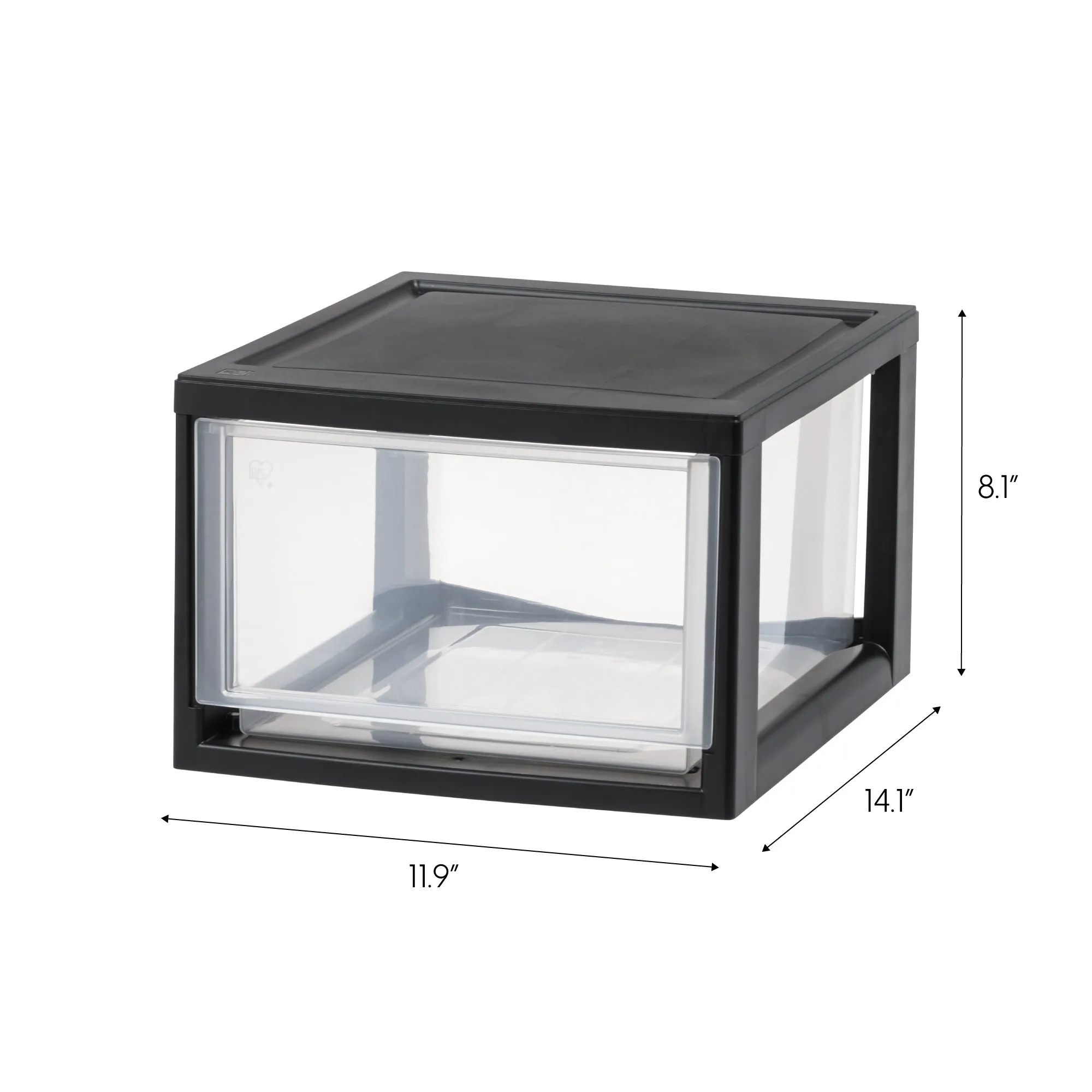 Stackable Plastic Storage-Drawer, 3-Drawer Organizer Unit