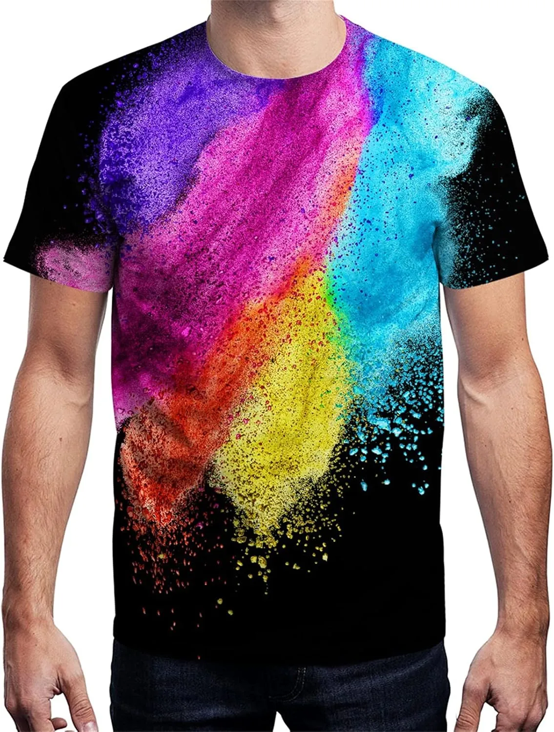 Unisex 3D Graphic Print Shirts for Mens Women Casual Short Sleeve Tee Shirts Top